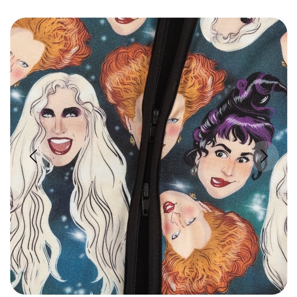 2pk Hocus Pocus Bamboo Convertible Footie PJs - Picture 2 of 8